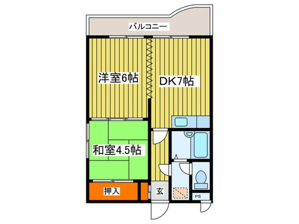 イーホライズン桑園の物件間取画像